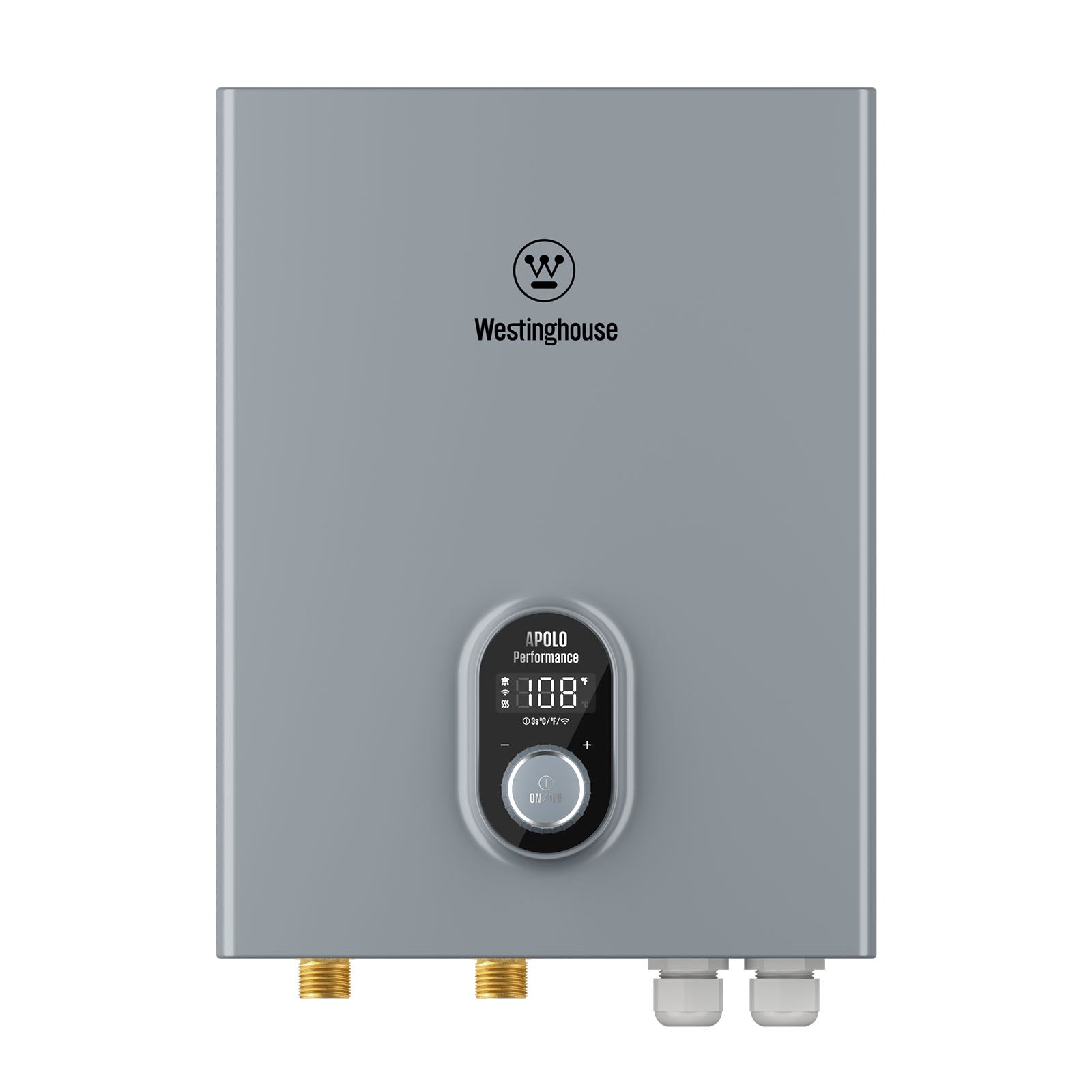 Westinghouse 18kW 240V Tankless Water Heater Electric, Up to 4.2 GPM, WiFi Control Compatible with Alexa & Google Home, ETL, IPX4, Apolo 2.0 Gray.