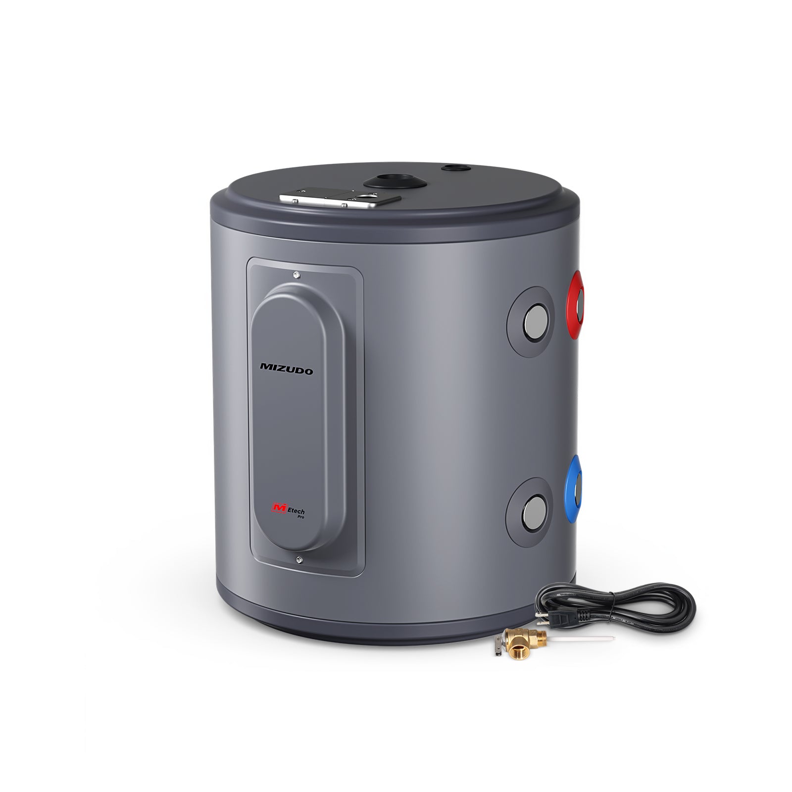 Electric Mini Tank Water Heater, MIZUDO 6 Gallon Point of Use Hot Water heater 1500W, Compact Residential 120V with T&P Valve, Adjustable Thermostat, UL Listed