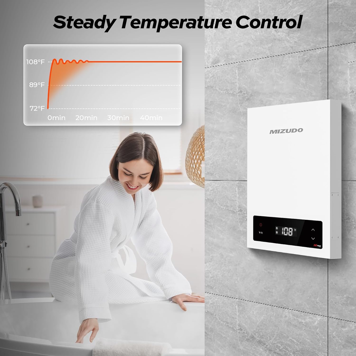 27 kW 7.2 GPM 240-Volt Electric Tankless Water Heater