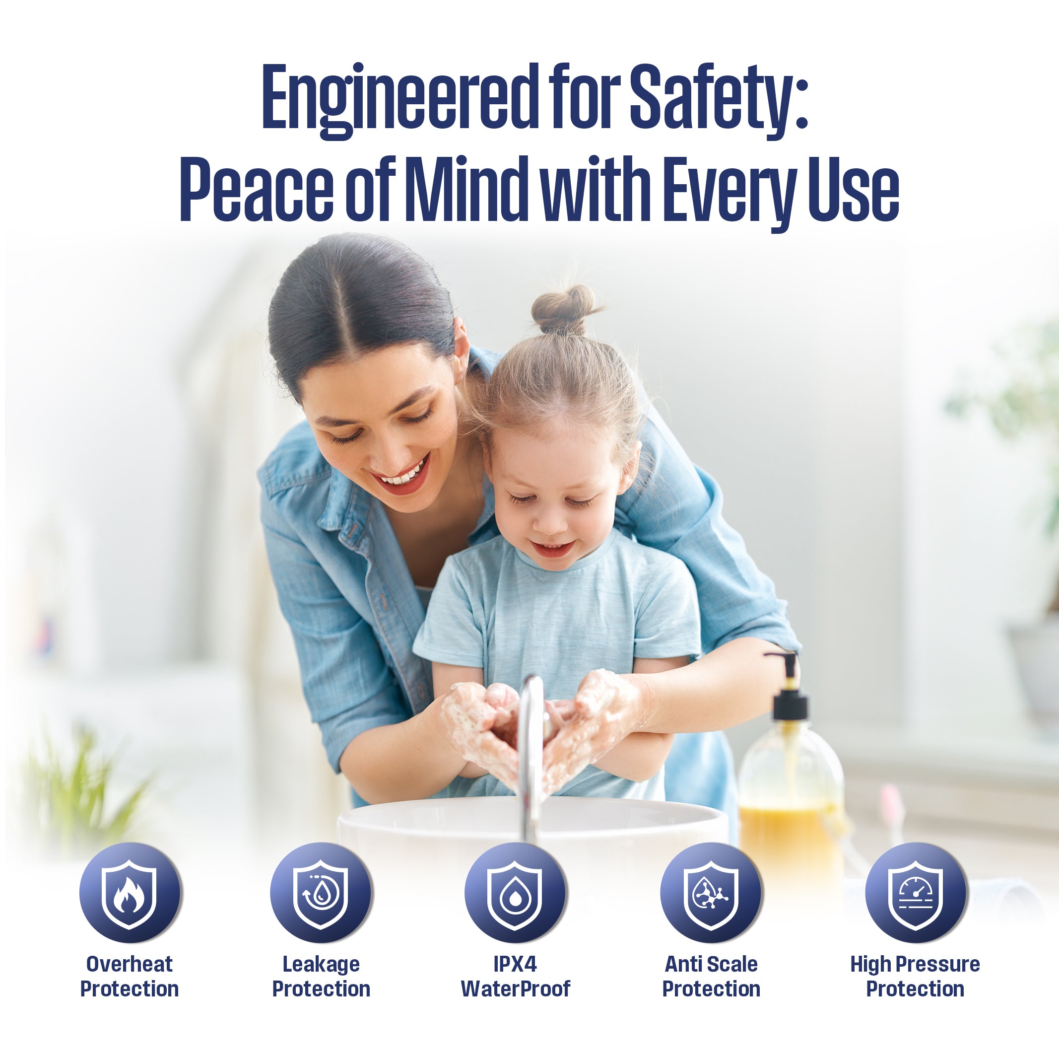 120V 2.5 Gallons Electric Mini Tank Under Sink Point-of-Use Instant Hot Water Heater