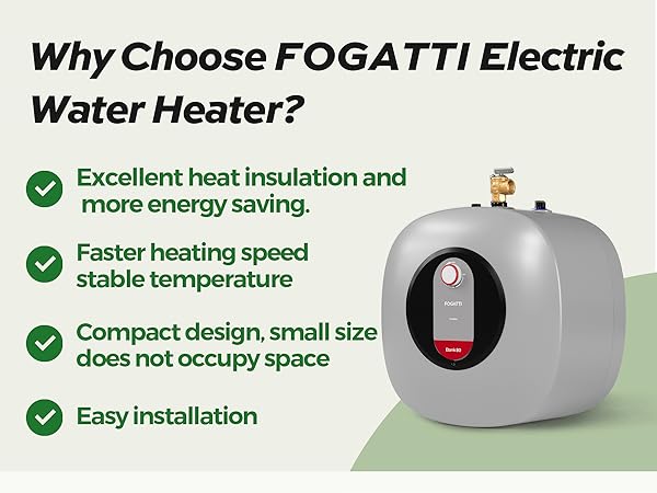 Why choose fogatti electric water heater