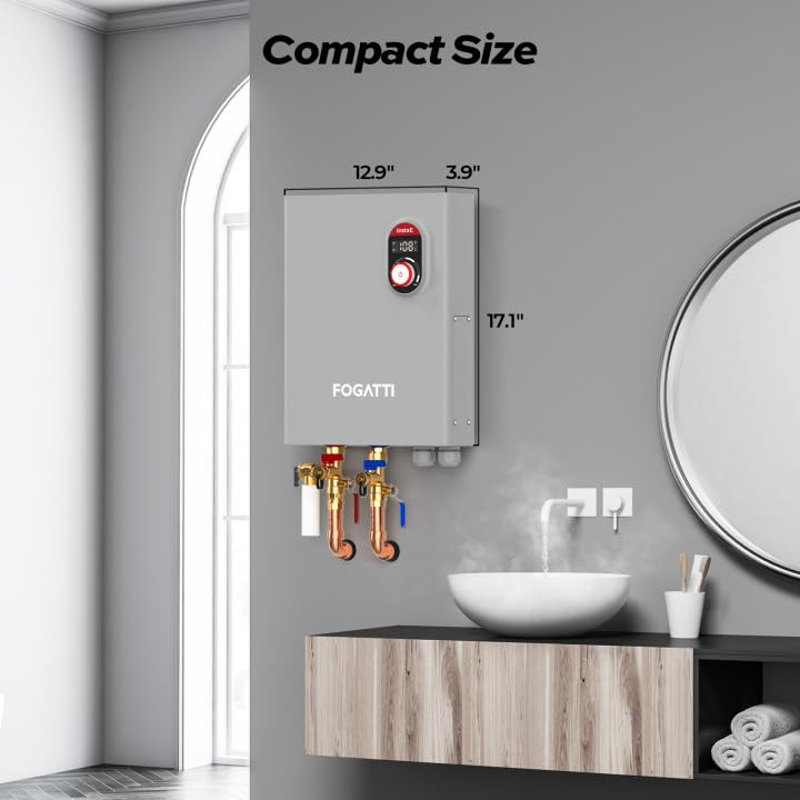 15 kW 3.8 GPM 240-Volt Electric Tankless Water Heater Gray