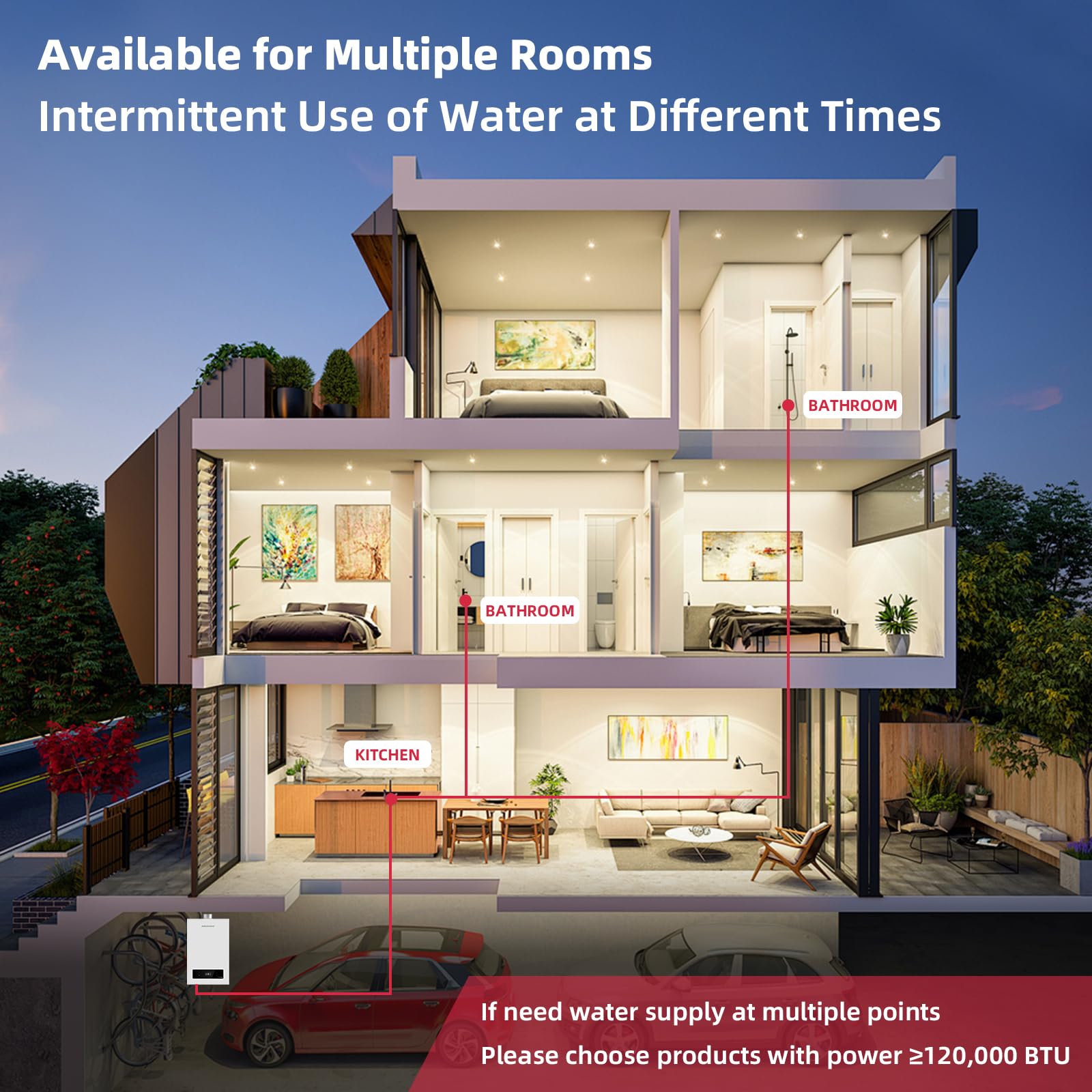 Tankless water heater propane