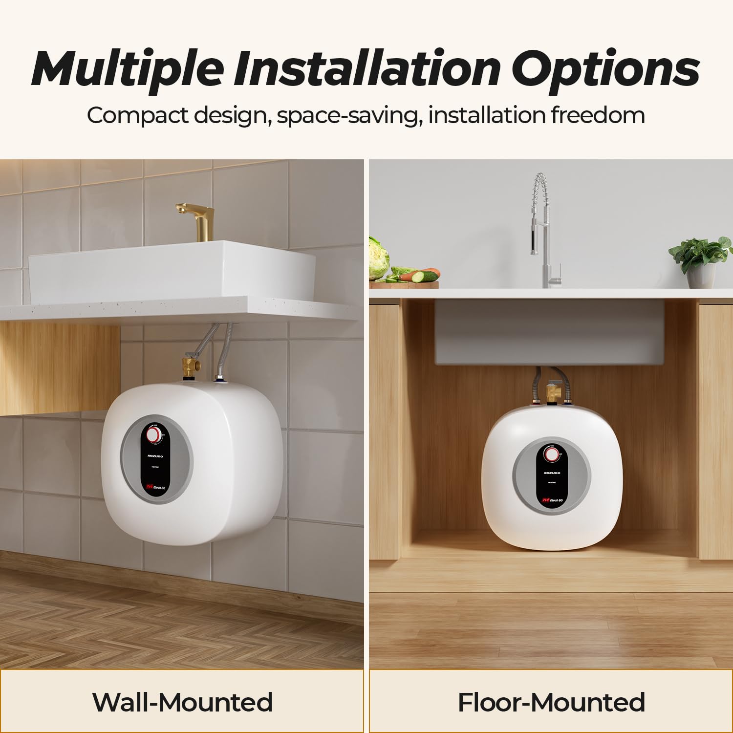 120V 8-Gallon Electric Mini Tank Under Sink Point-of-Use Instant Hot Water Heater