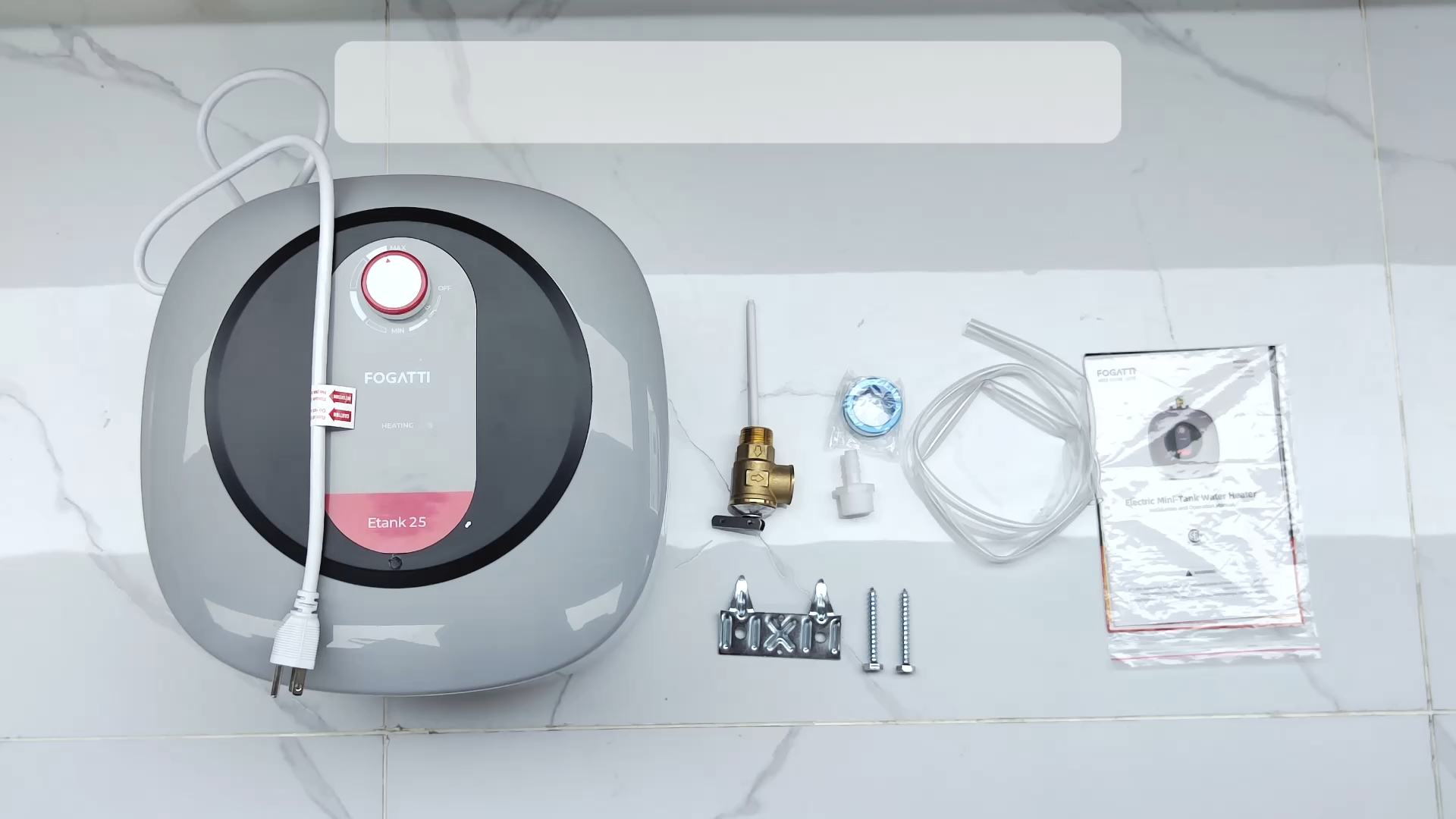 FOGATTI 2.5-Gallon Electric Mini Tank Point-of-Use Water Heater Installation Video