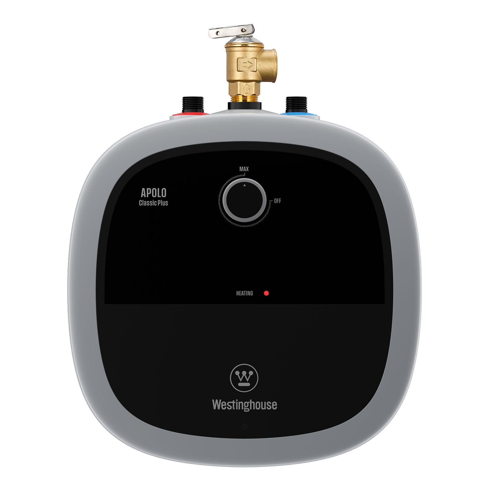 Westinghouse 2.5 Gallon Electric Mini Tank Water Heater, 120V, 1440W Instant Hot Water for Point-of-Use, Compact Under Sink & RV Design, Easy Wall/Floor Mount, UL Listed (Gray)