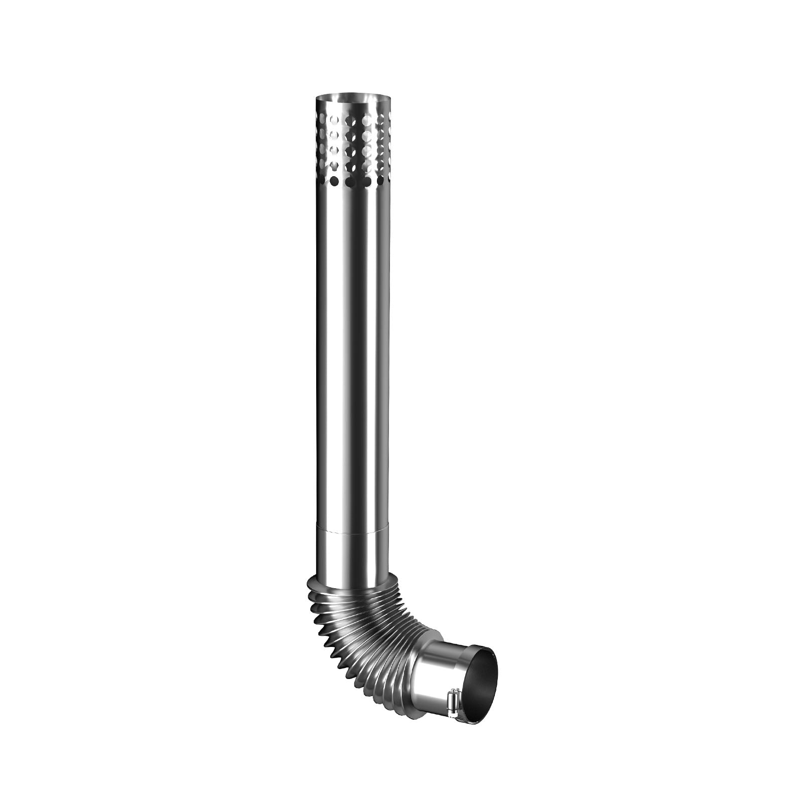 Stainless Steel Vent Pipe, 3" OD Elbow and 3" OD x 19.7" Length Horizontal Termination Pipe for Residential Gas Tankless Water Heater