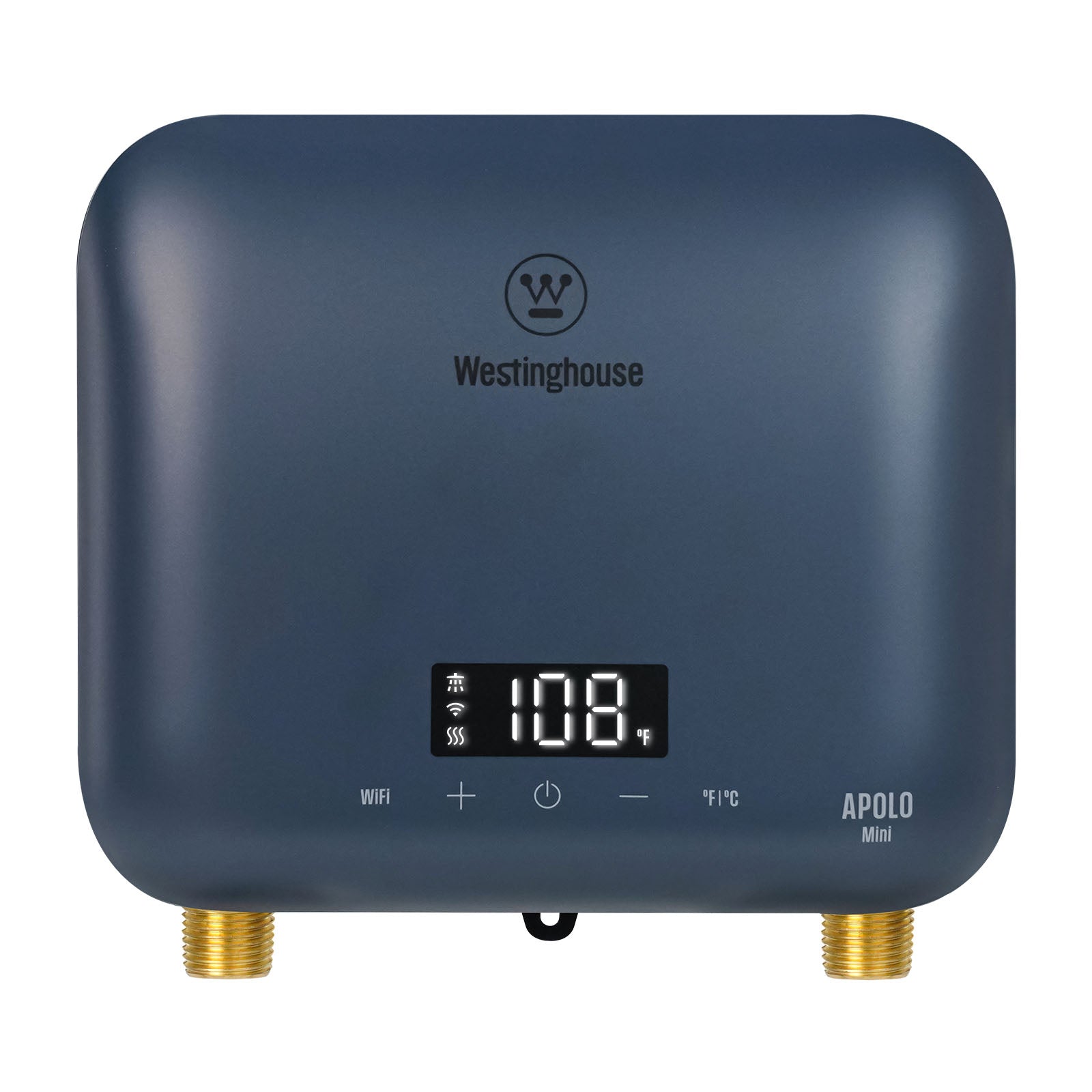 Westinghouse Apolo Mini 8kW Tankless Water Heater Electric, 240V Instant Hot Water, Smart WiFi Control, Compatible with Alexa & Google Home, Deep Blue