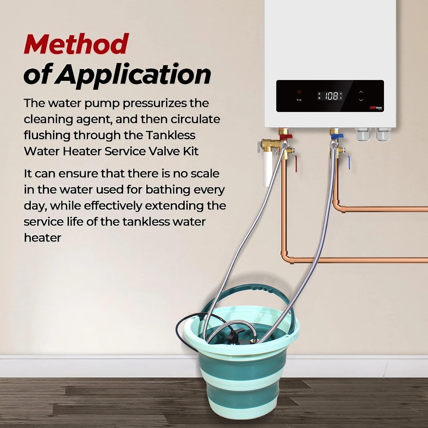 Tankless Water Heater Flushing Kit