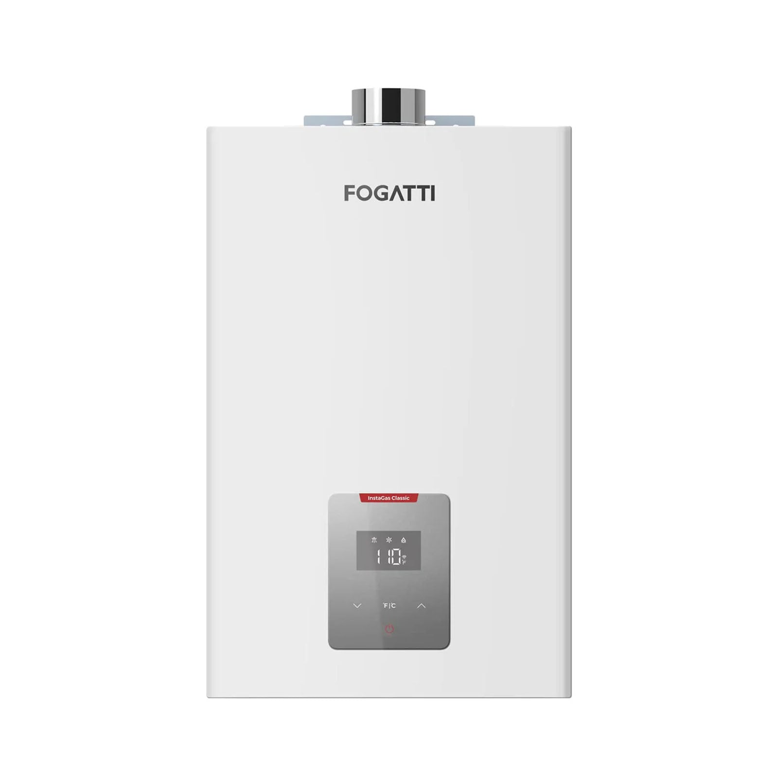 FOGATTI Non-Condensing 4.6 GPM 90,000 BTU -Indoor Natural Gas/Propane Tankless Water Heater White