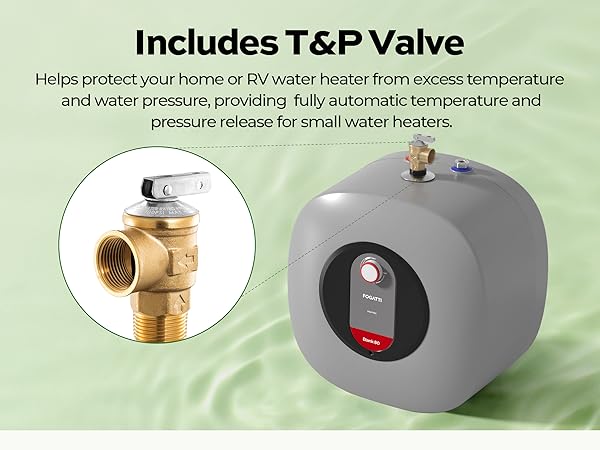 Includes T&P Valve