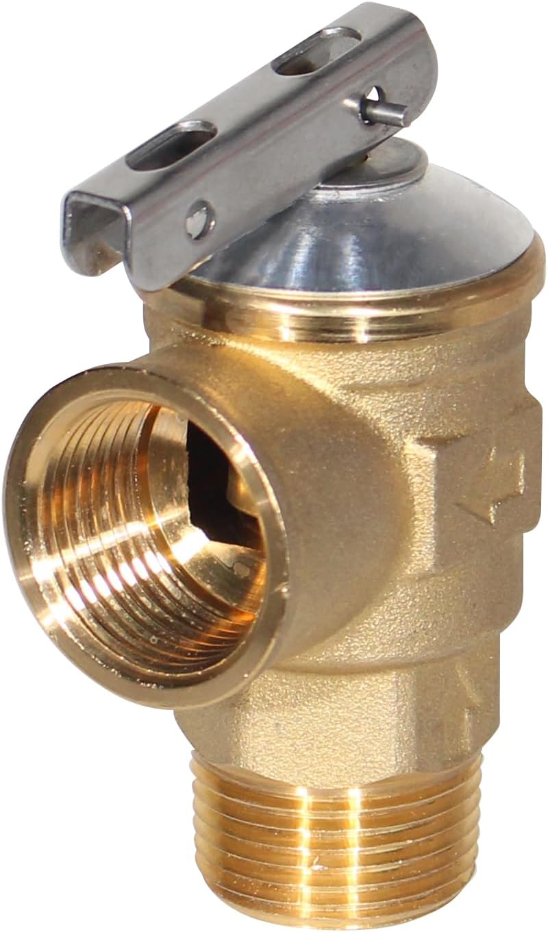 Temperature and Pressure Relief Valve 3/4" NPT Threaded, 210°F 150PSI with 4" Probe