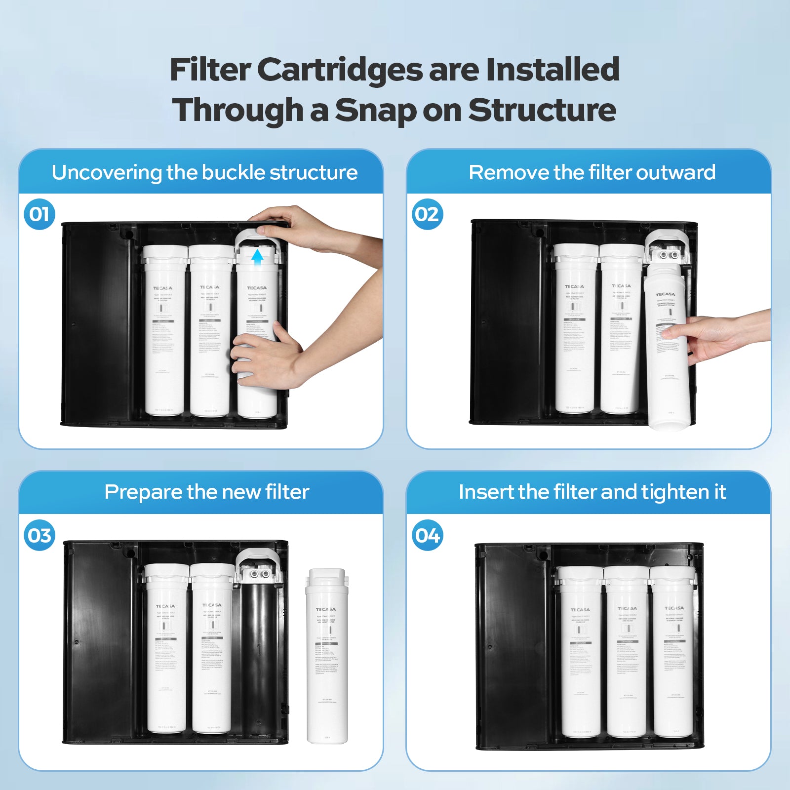 Sediment Filter, Replacement for Under Sink Tankless Reverse Osmosis System