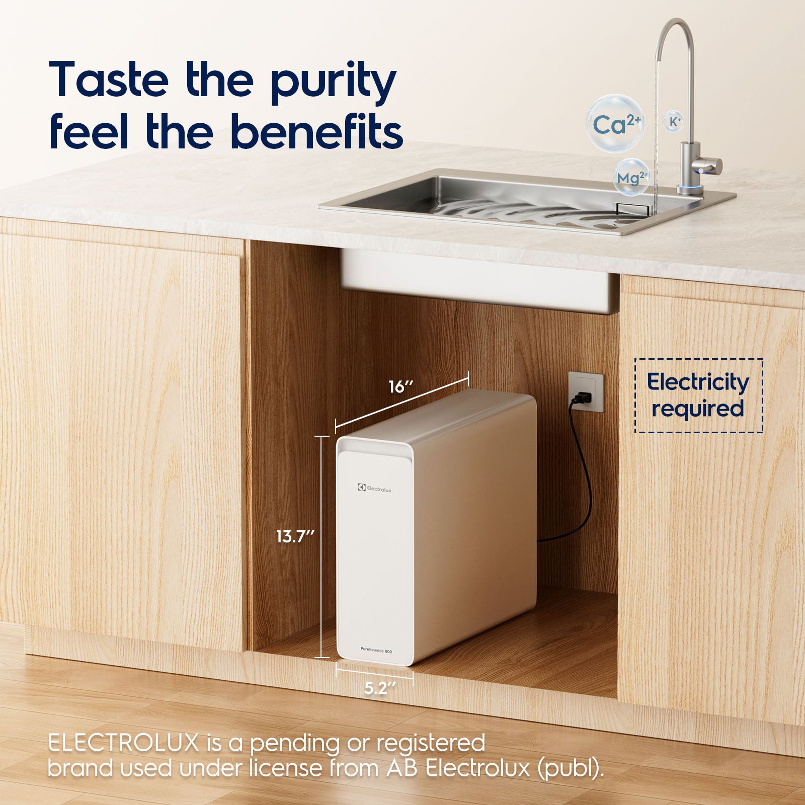 Electrolux Tankless Under Sink RO System, Smart WiFi 800GPD