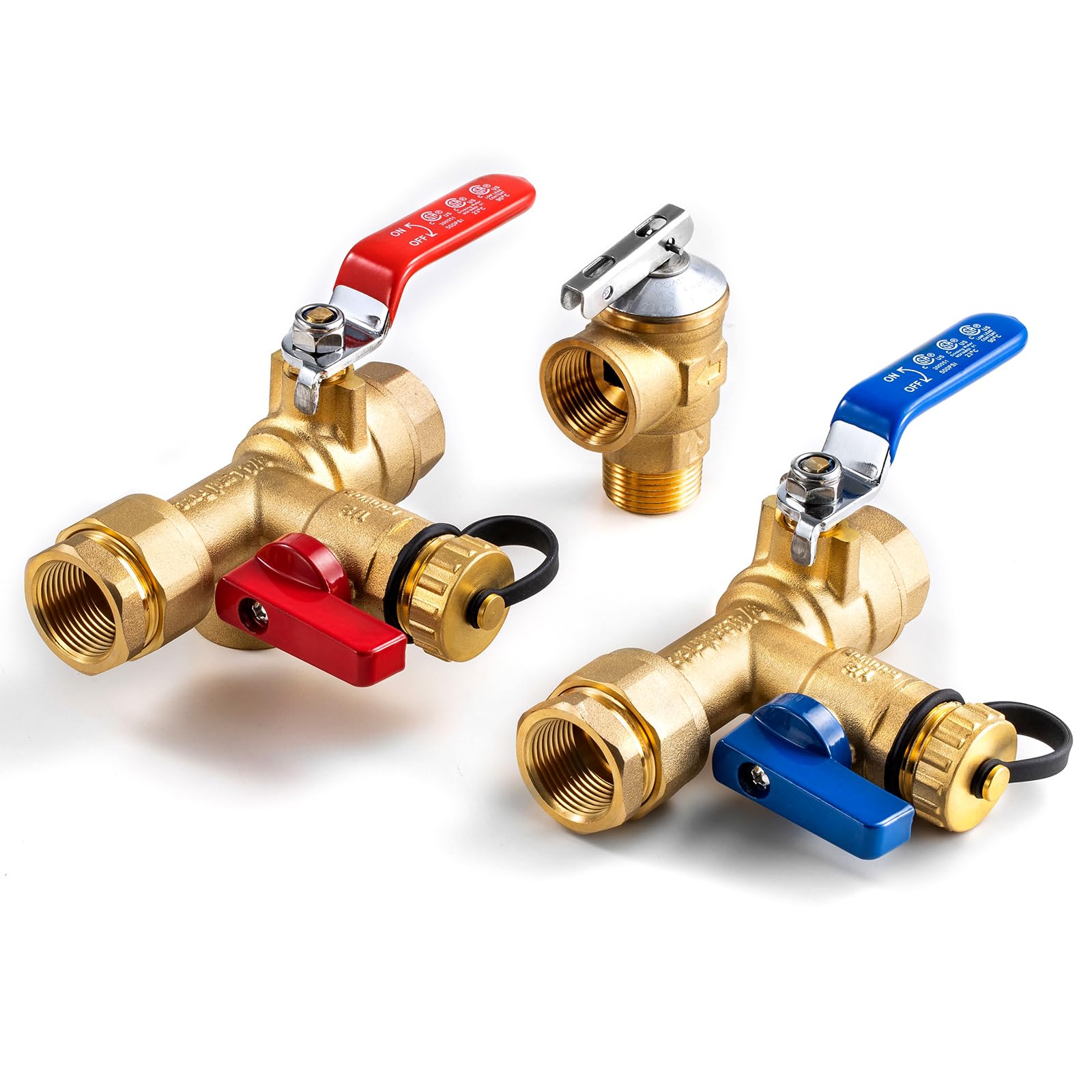3/4 Inch IPS Isolator Service Valve Kit, with 150 PSI Pressure Relief