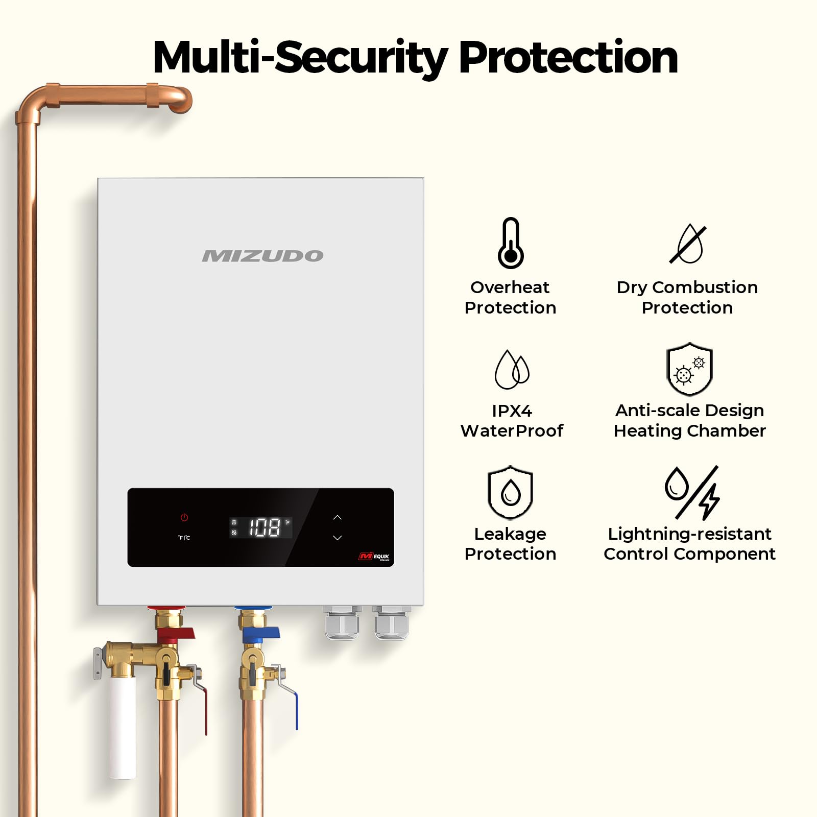 24 kW 4.8 GPM 240-Volt  Electric Tankless Water Heater