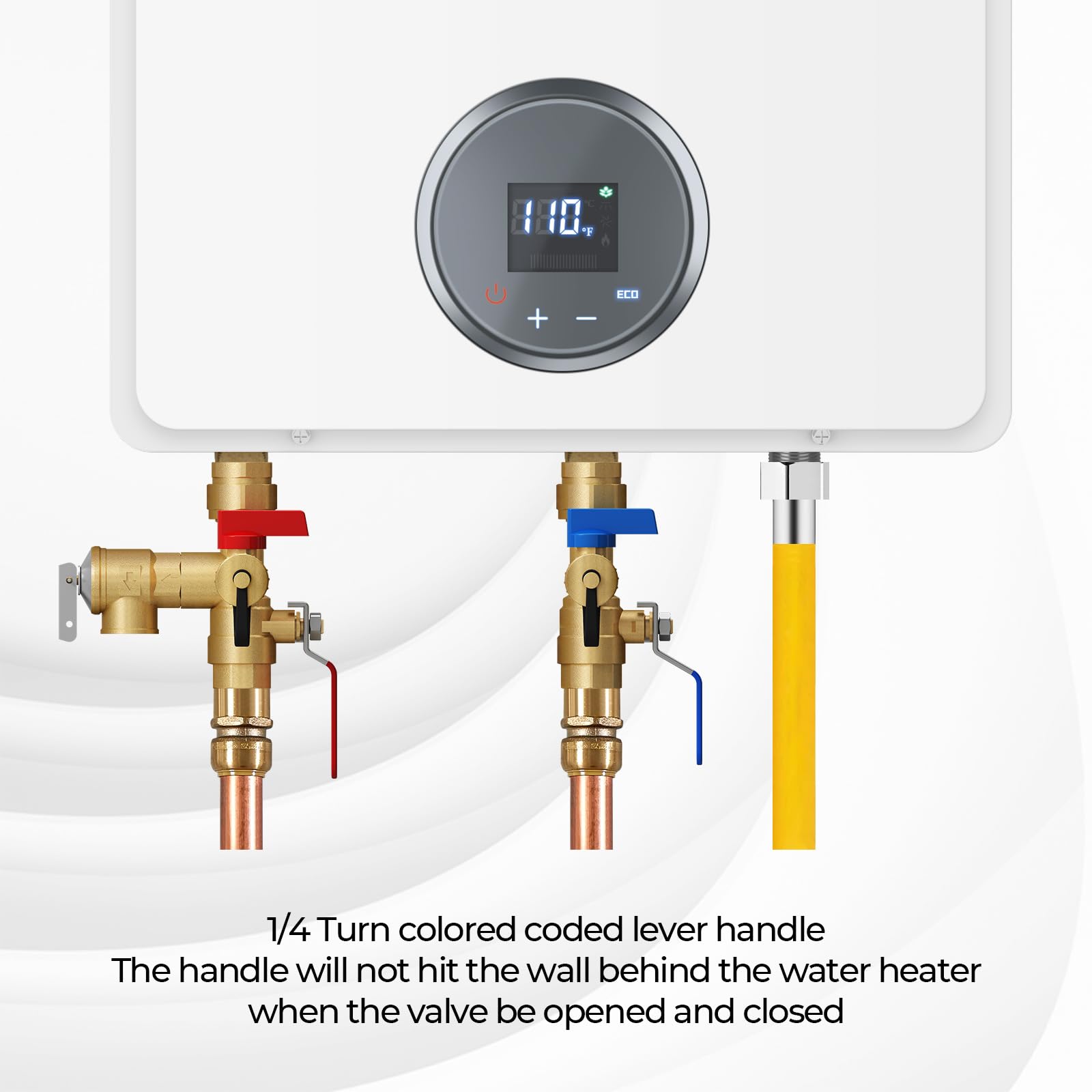 3/4 Inch IPS Isolator Service Valve Kit, with 150 PSI Pressure Relief Valve