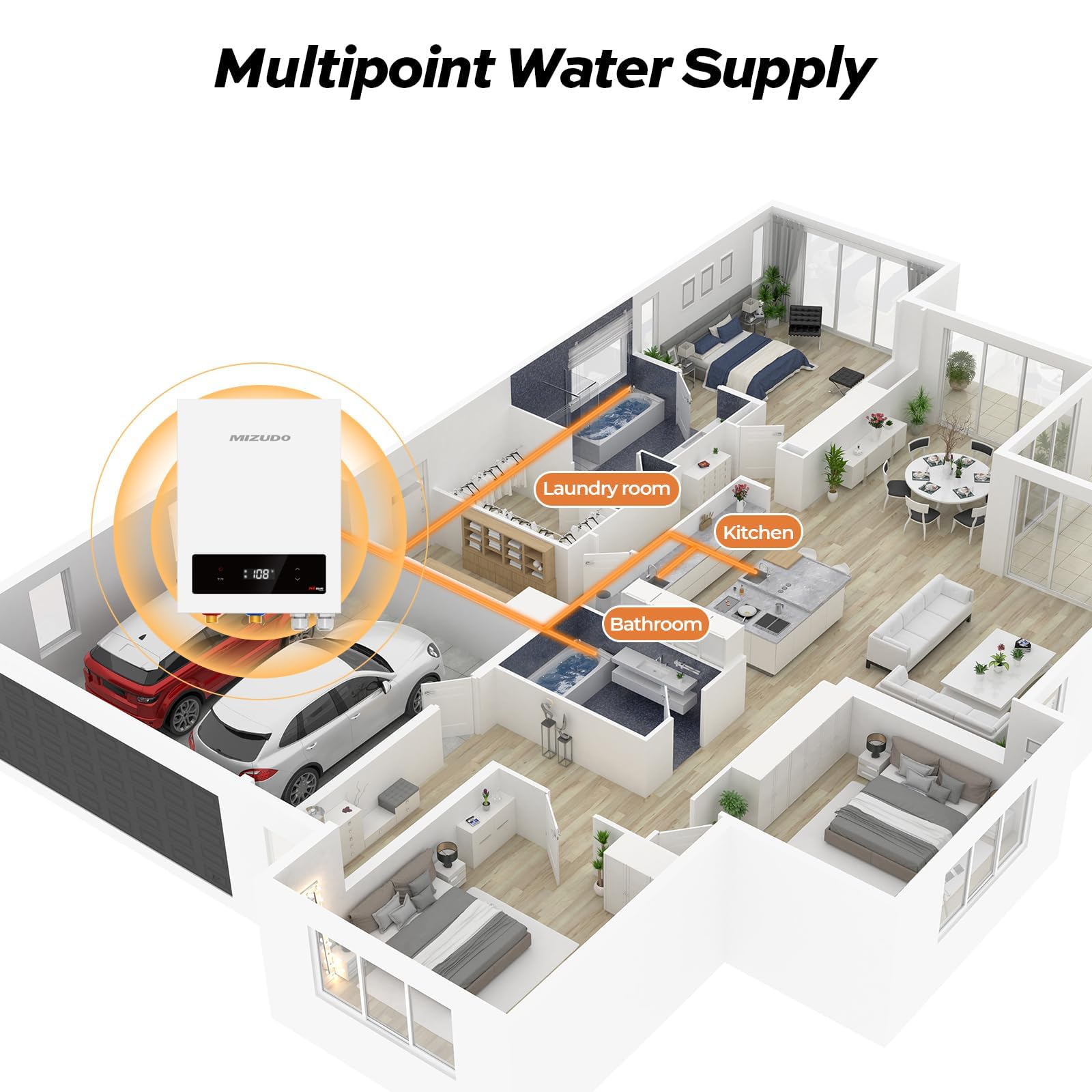 18 kW 4.4 GPM 240-Volt   Electric Tankless Water Heater