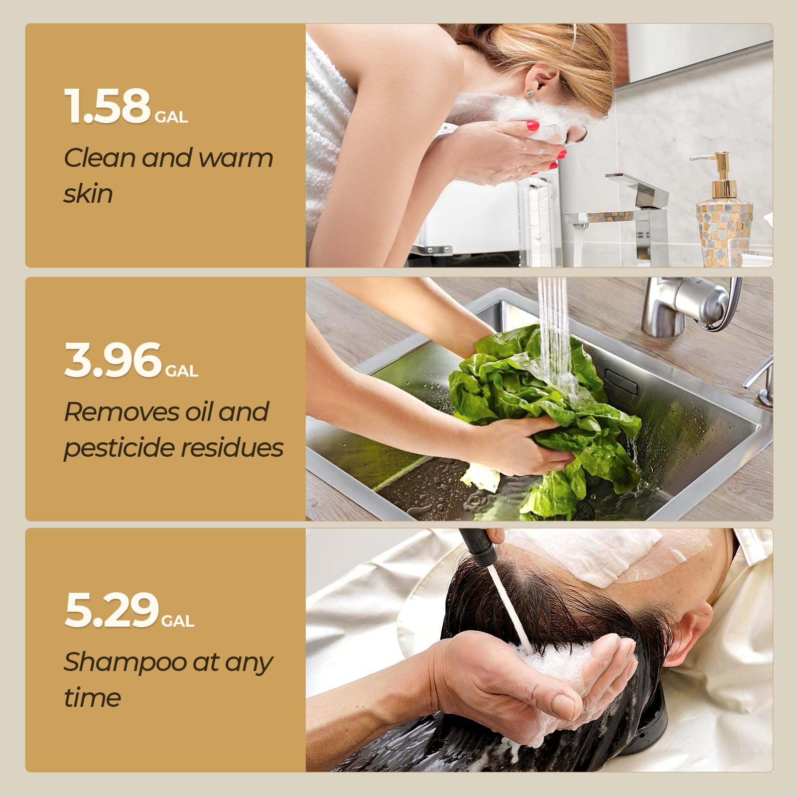 2.5 Gallon Electric Mini Tank Water Heater Point-of-Use Under Sink
